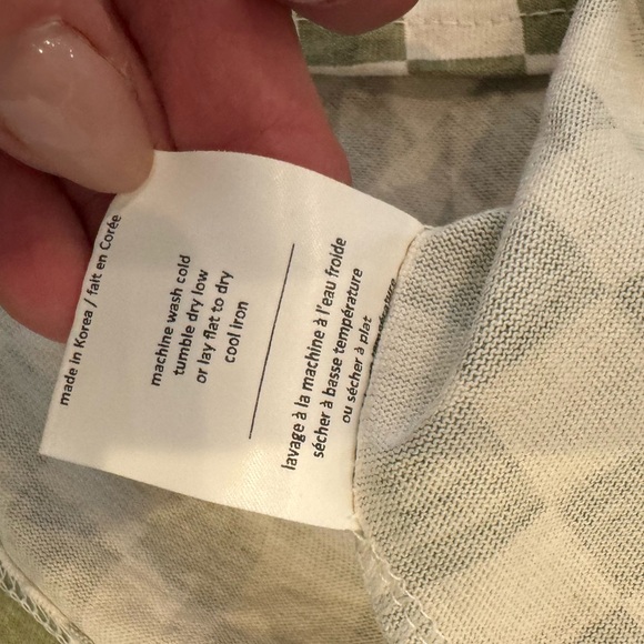 Oak + Fort Checkerboard Long Sleeve Tee - Picture 5 of 6